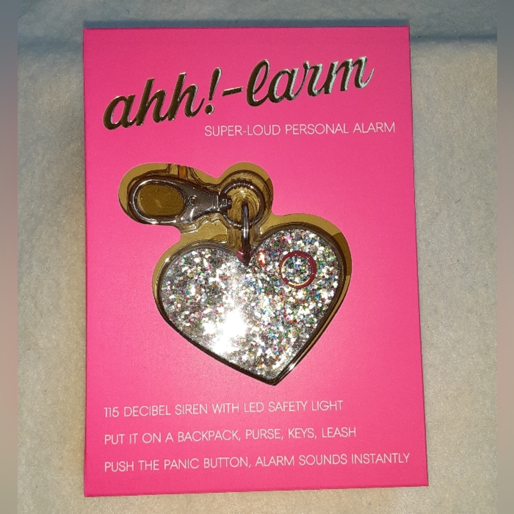 Confetti Glitter Heart Safety Alarm by Blingsting